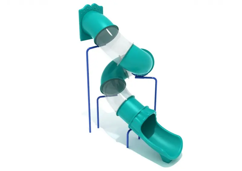 11-Foot Spiral Tube Slide Kit – Slide + Mounting Hardware Only 1