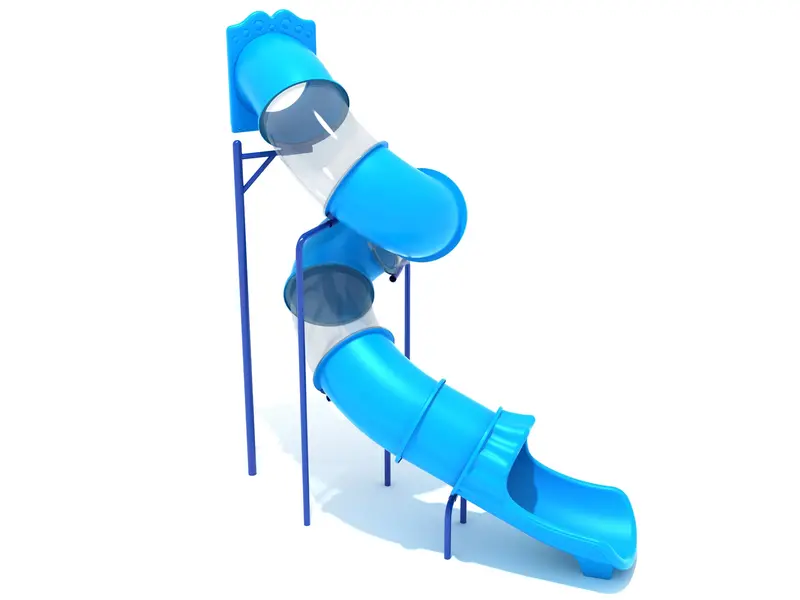 12-Foot Spiral Tube Slide Kit – Slide + Mounts Only 1