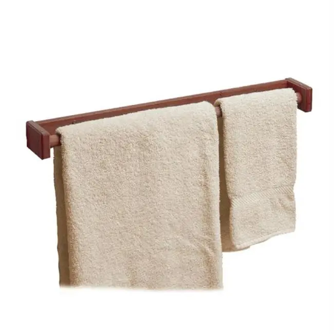16-Inch Solid Teak Towel Rack 1