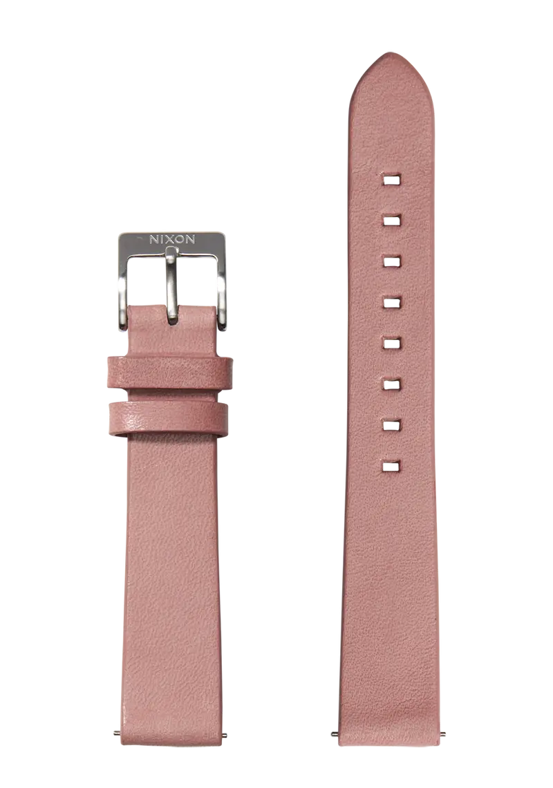 16Mm Full-Grain Veg-Tanned Leather Watch Strap – Dusty Rose 1