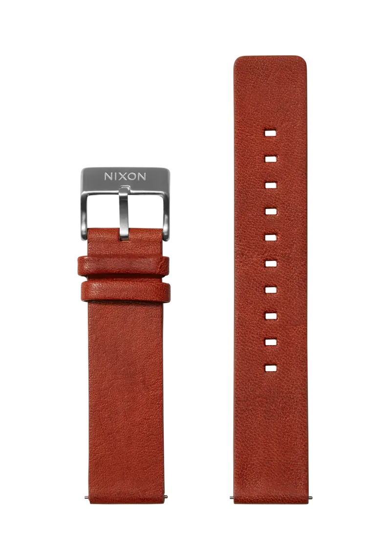 20Mm Brown Veg-Tanned Leather Watch Band 1