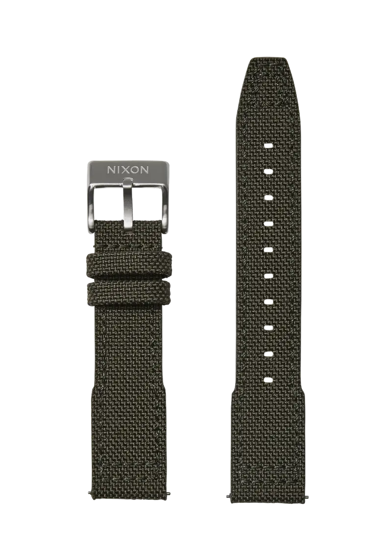 20Mm Forest Green Cordura Canvas Watch Band 1