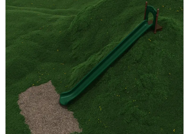 22-Foot Straight Embankment Slide For Commercial Playgrounds 1
