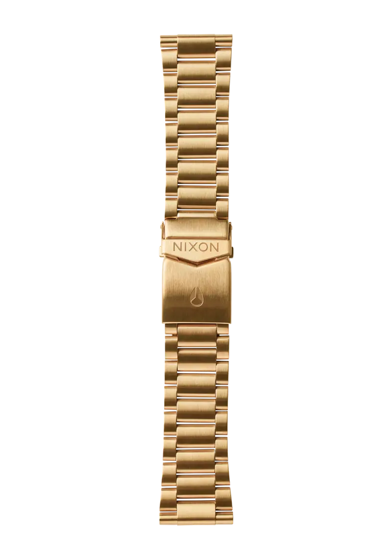 23Mm Stainless Steel Watch Band – Brushed Gold-Tone Finish 1