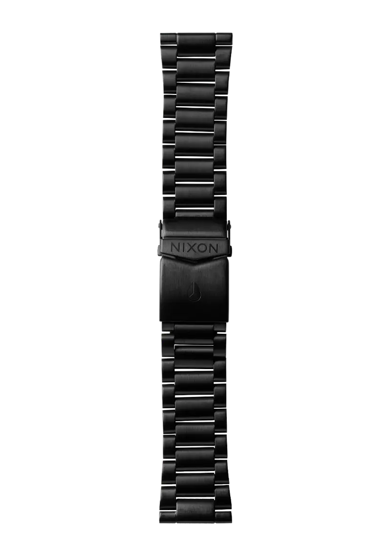 23Mm Stainless Steel Watch Band – Matte Black Coated 1