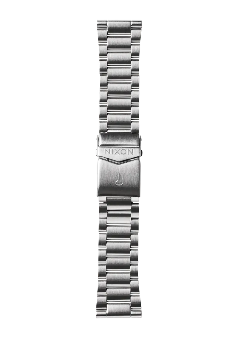 23Mm Stainless Steel Watch Band – Polished Silver Finish 1