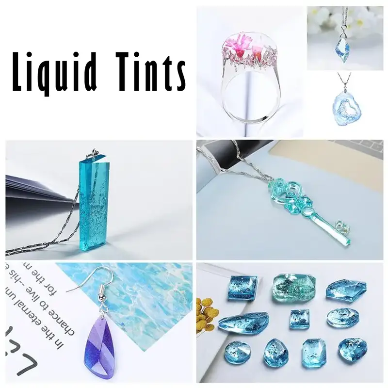 24-Color Semi-Transparent Liquid Pigment Set For Resin & Epoxy 1