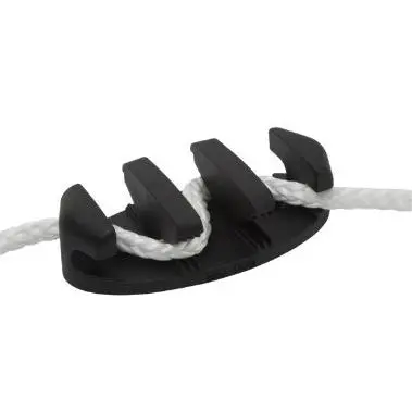 3.5" Black Zig-Zag Cleat – Injection-Molded Nylon 1