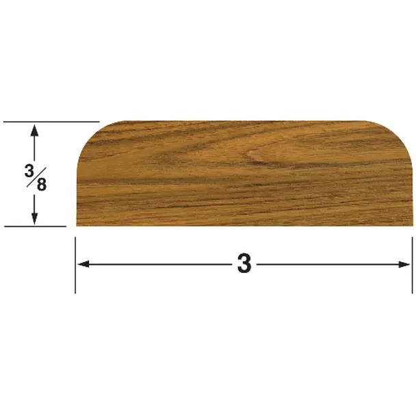 3/8" × 3" × 5' Broad Teak Batten – Heavy-Duty Boat Trim 1