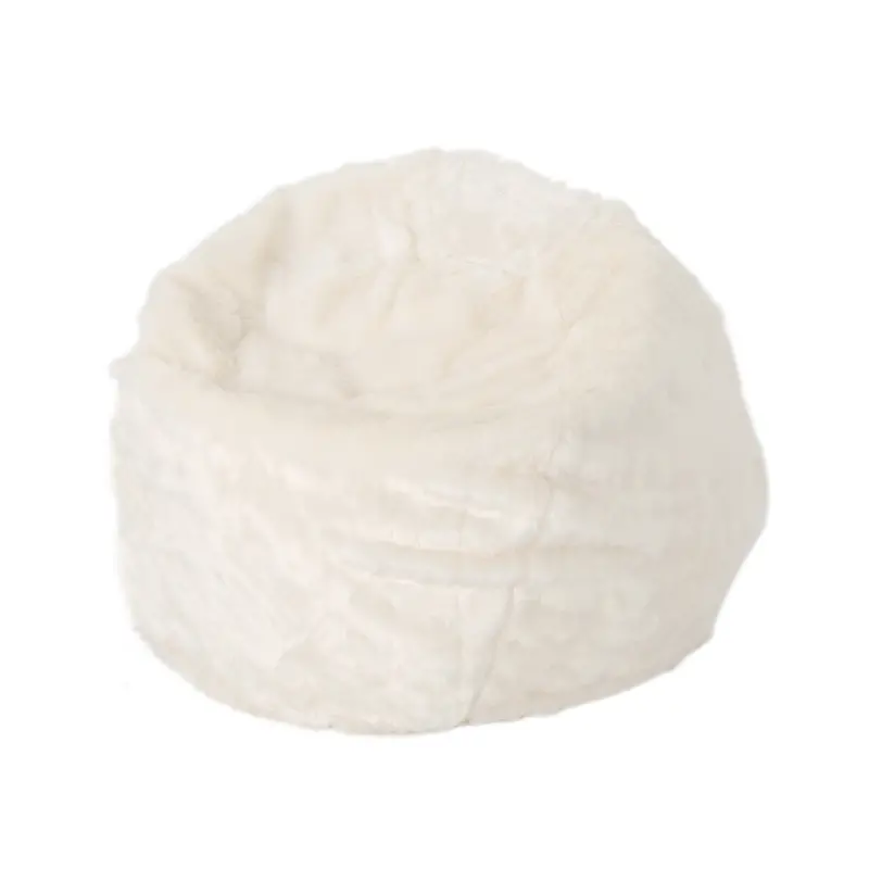 3-Foot Faux Fur Bean Bag Cover Only – Nh573313 1