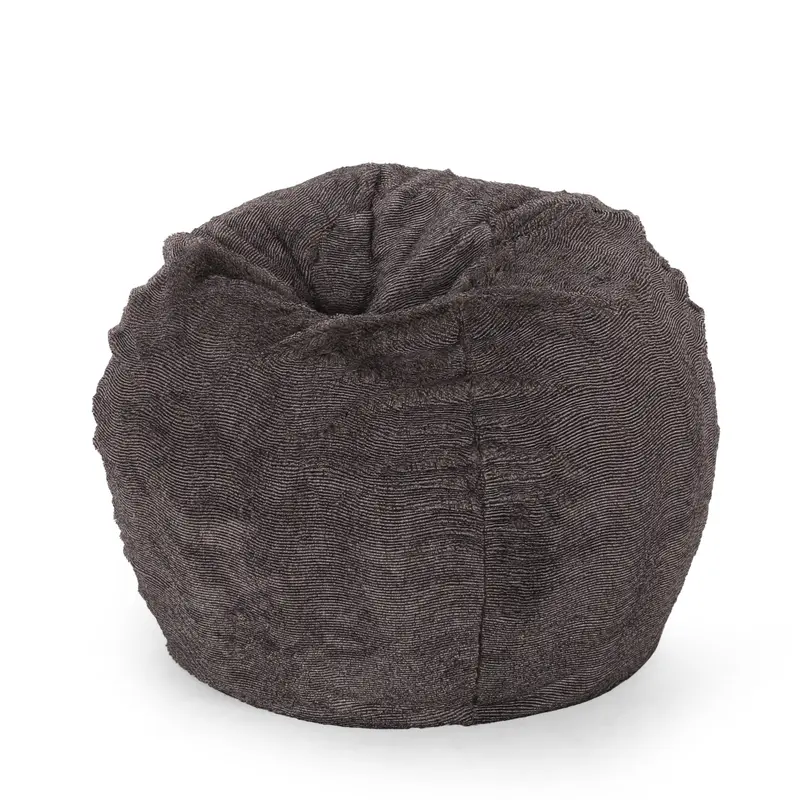 3-Foot Faux Fur Winter Bean Bag – Modern Glam Cozy Seating - Nh001413 1