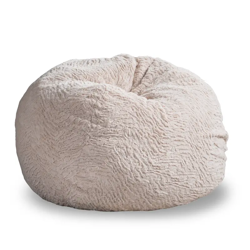 3-Foot Shag Fur Beanbag – Rich Tactile Comfort 1