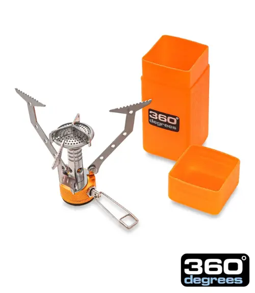 360 Degrees Furno Portable Backpacking Stove – Compact Gas Burner 1