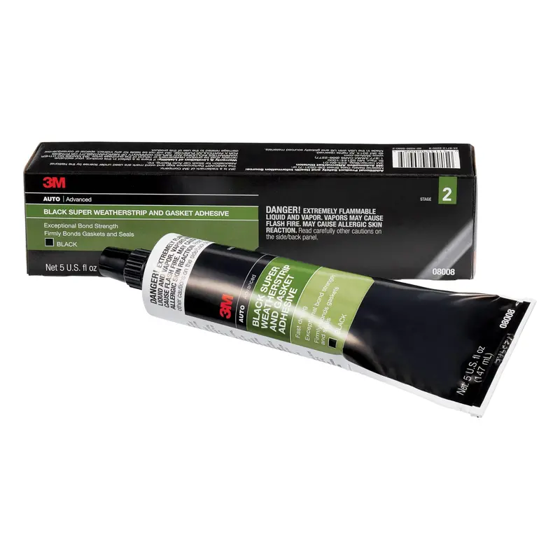 3M Black Super Weatherstrip & Gasket Adhesive, 5 Fl Oz 1