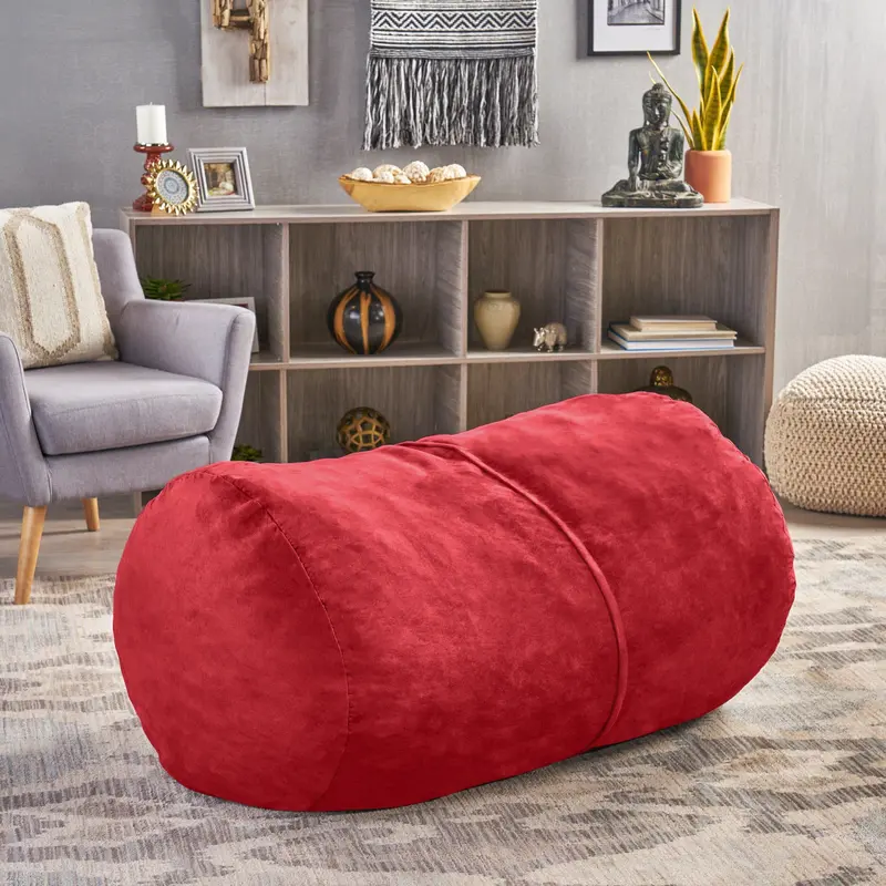 4-Foot Suede Bean Bag Cover Only – Timeless Shape 1