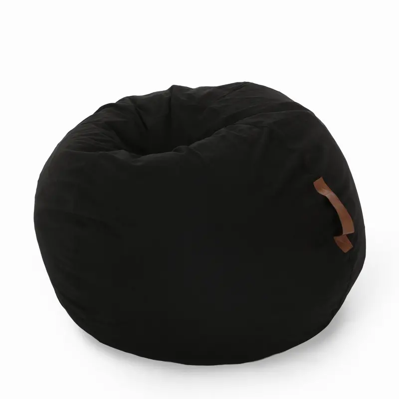 5-Foot Vinyl-Strap Bean Bag Chair – Contemporary Lounging – Nh212413 1