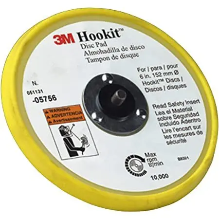 6" Dual-Action Firm Low-Profile Hookit Pad 1
