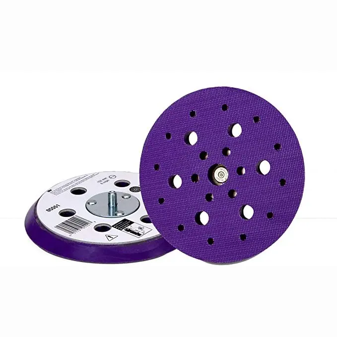 6" Dual-Action Firm Vacuum-Riveted Hookit Pad 1