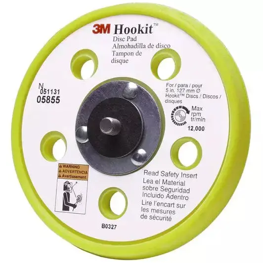6" Dual-Action Medium-Flex Riveted Hookit Pad 1