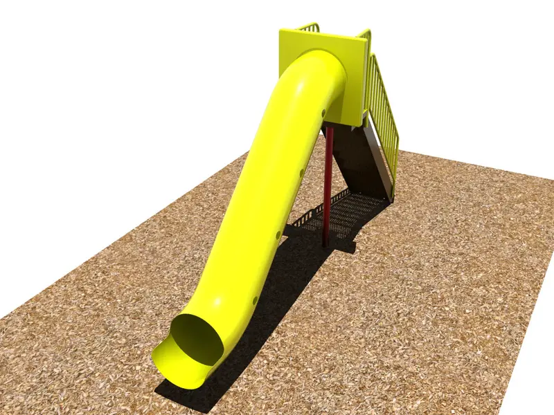 6-Foot Tunnel Slide – Enclosed Curved Playground Slide 1