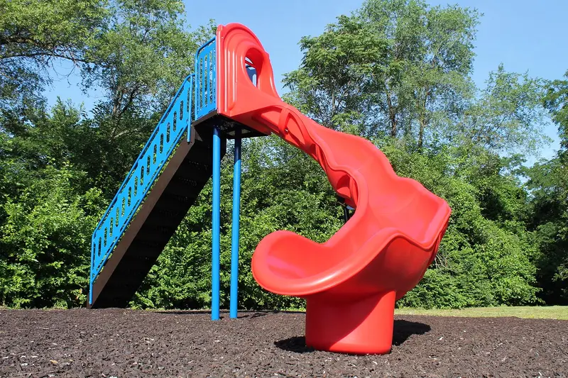 8-Foot Independent Slide – Freestanding Outdoor Playground Slide 1