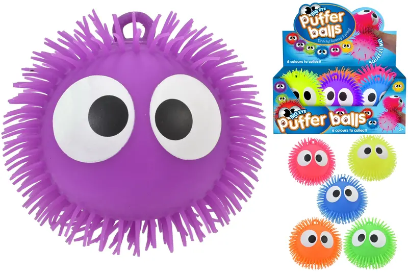 9-Inch Big Eye Puffer Ball – Soft, Oversized Play Ball For Kids 1