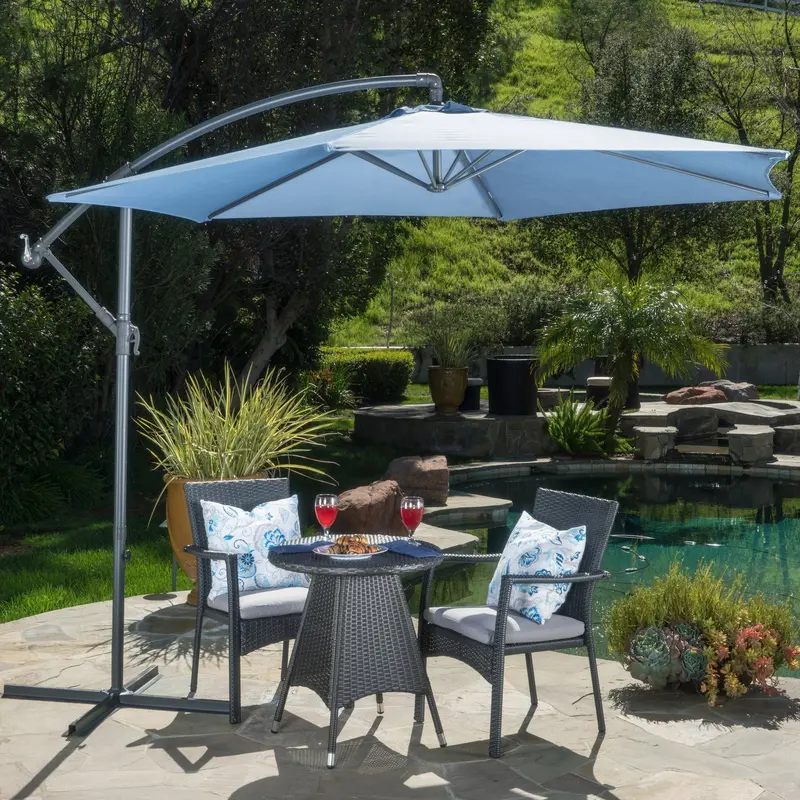All-Weather Outdoor Canopy Umbrella With Reinforced Fabric - Nh443003 1
