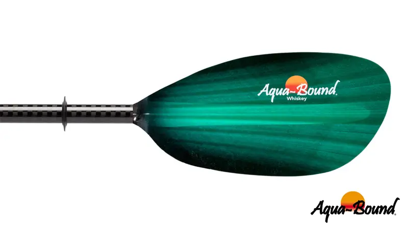 Aqua-Bound Whiskey 2-Piece Posi-Lok Kayak Paddle – Green Tide Colorway 1