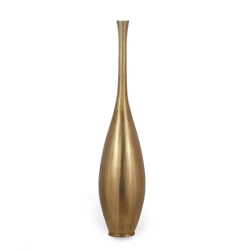 Artisan-Crafted Aluminum Bottle Vase For Decorative Use - Nh491413 1
