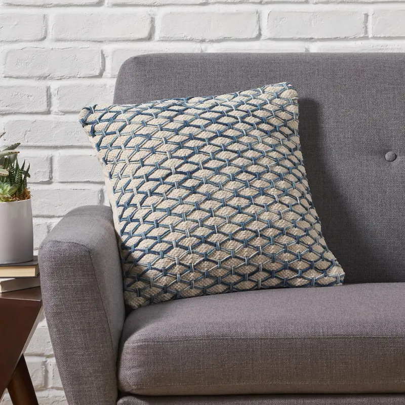Artisan-Designed Boho Cotton Pillow Cover – Nh965013 1
