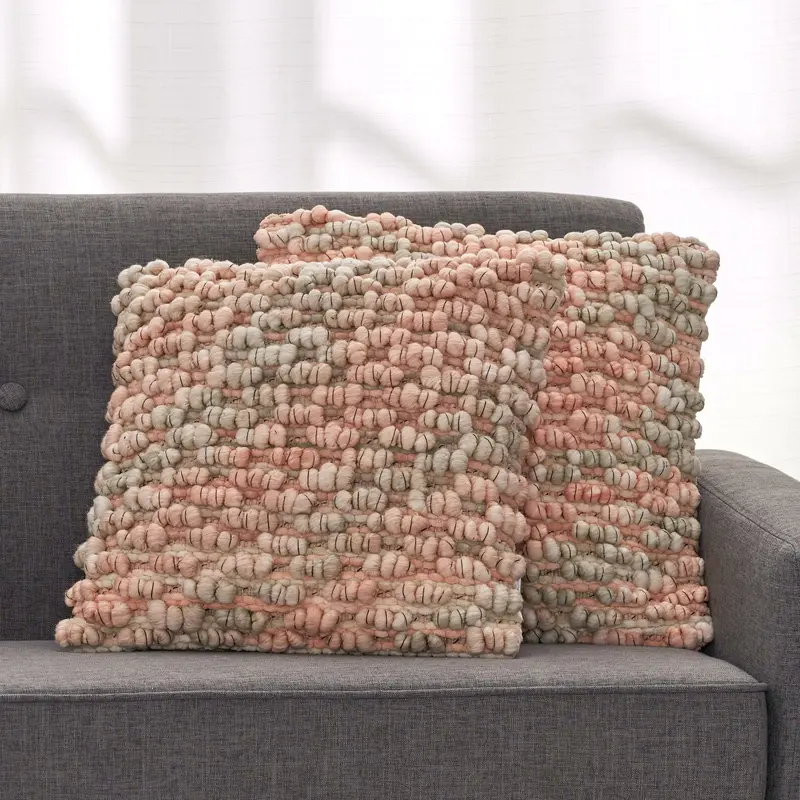 Artisan Fabric Pillow Cover Set (2 Pcs) – Nh981213 1