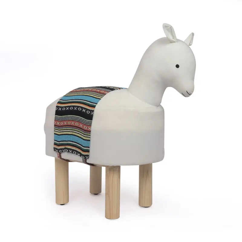 Artisan Llama-Themed Kids’ Ottoman – Nh518213 1