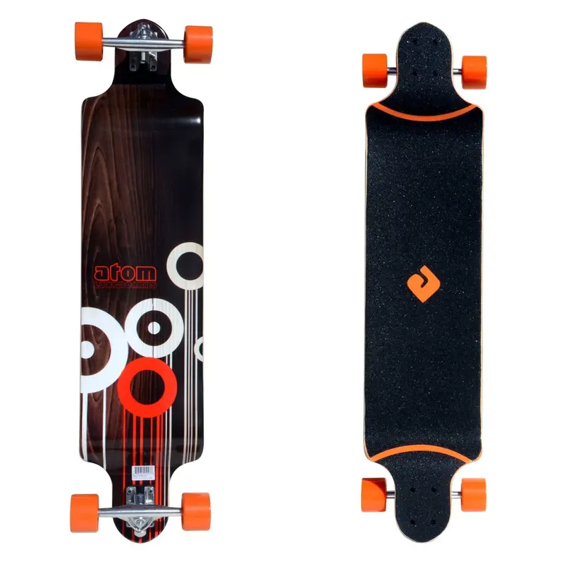 Atom 41-Inch Orange Drop-Deck Longboard 1