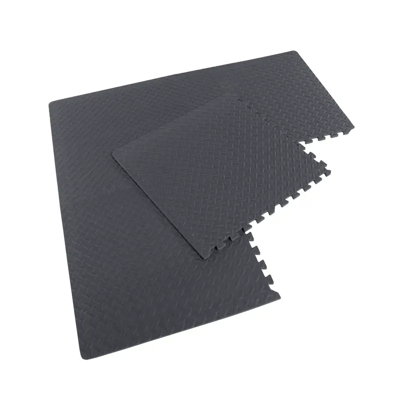 Barbell High-Density Eva Puzzle Floor Mat – 4-Piece Interlocking Set 1