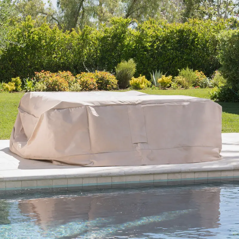 Beige Waterproof Cover For Outdoor Chat Sets - Nh515003 1