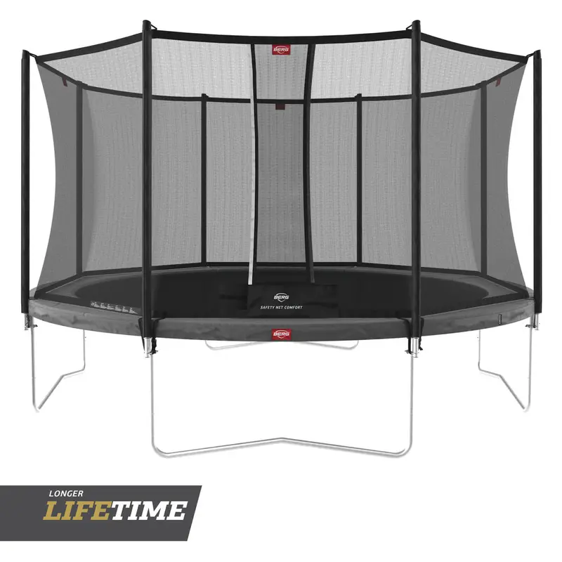 Berg Favorit 12.5Ft Above-Ground Trampoline With Comfort Safety Net 1