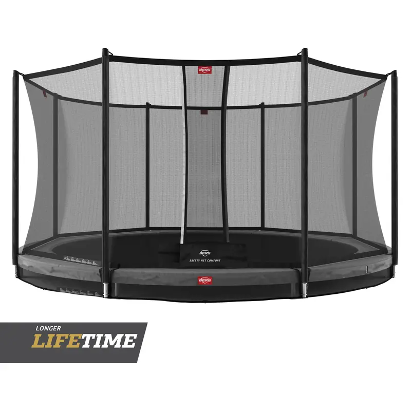 Berg Favorit 14Ft In-Ground Trampoline With Comfort Safety Net 1