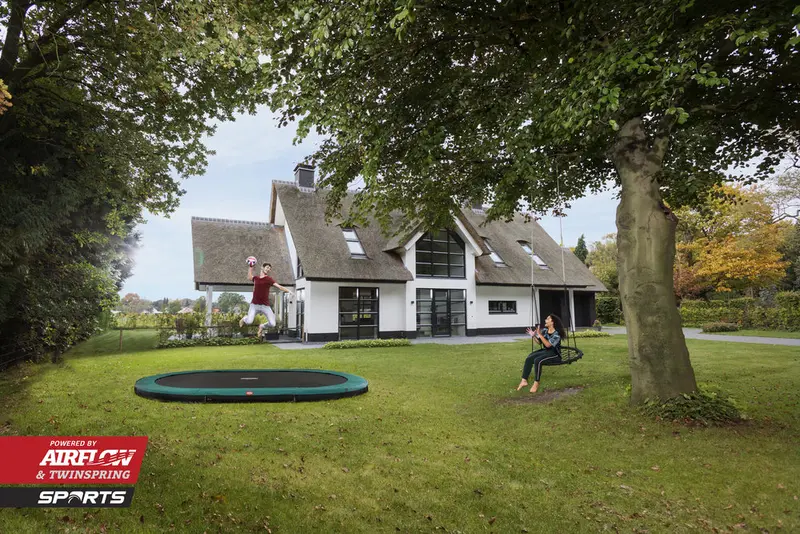 Berg Grand Favorit 17 X 11Ft In-Ground Trampoline – Ground-Level Installation 1