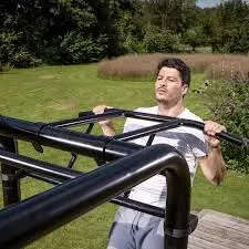 Berg Playbase Dip Bar, Fitness Rope & Pull-Up Bar Sports Accessory Kit 1