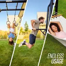 Berg Playbase Multi-Function Bundle: Gym Rings, Dip Bar & Hammock 1