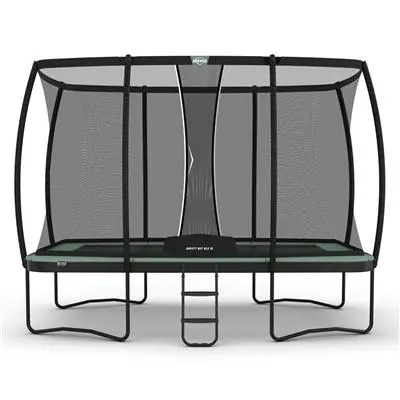 Berg Ultim Champion Eco Trampoline – 13.5 X 8Ft With Deluxe Xl Safety Net And Ladder 1
