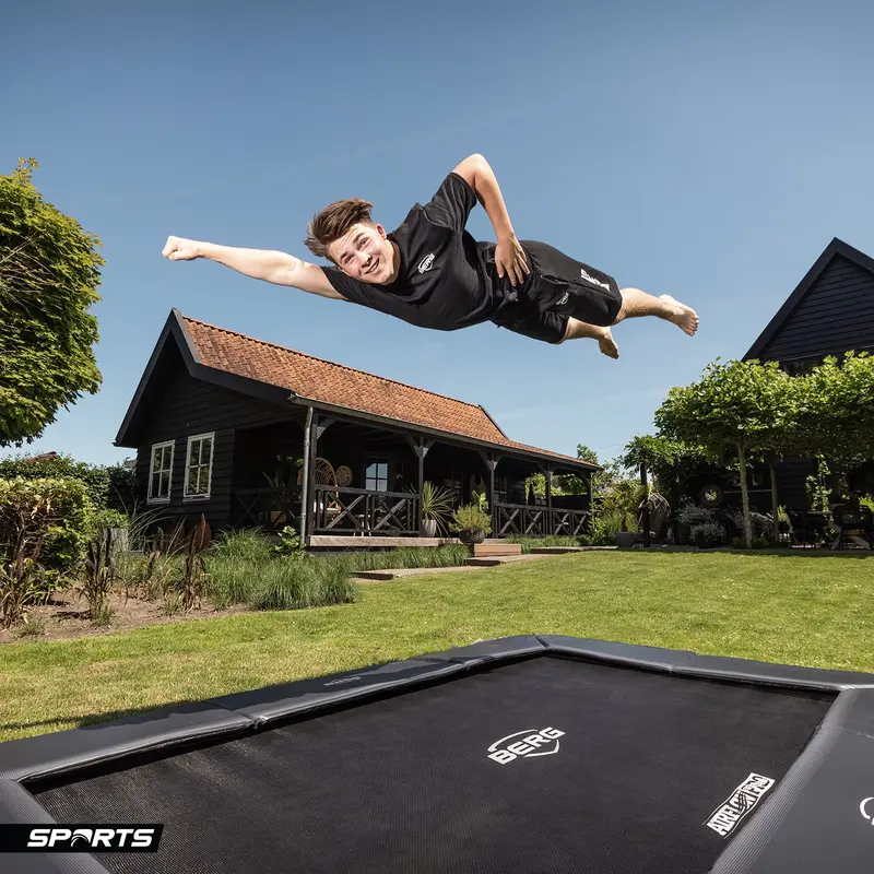 Berg Ultim Champion Flat-Ground Trampoline (13.5' X 8') 1