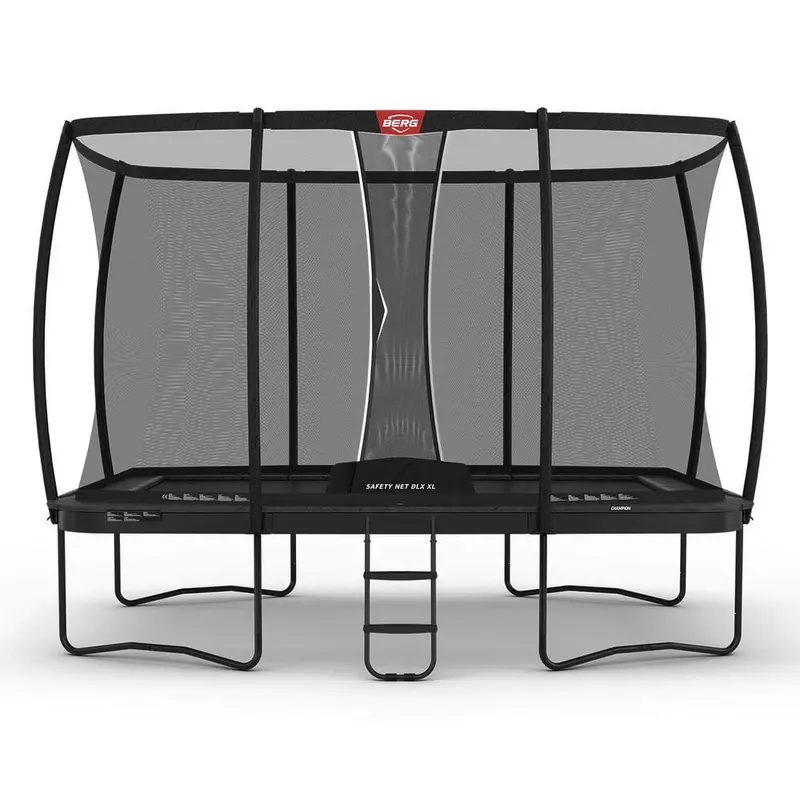 Berg Ultim Champion Flatground Trampoline — 16.5 Ft × 10 Ft With Deluxe Xl Net & Ladder 1
