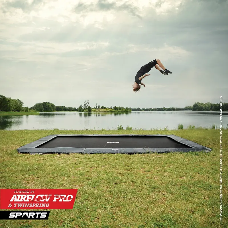 Berg Ultim Elite 16.5 X 10Ft Flat-Ground Trampoline – Premium Bounce Experience 1