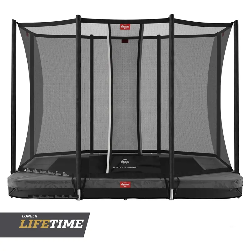 Berg Ultim Favorit In-Ground Trampoline – 9Ft X 6Ft With Comfort Safety Net 1