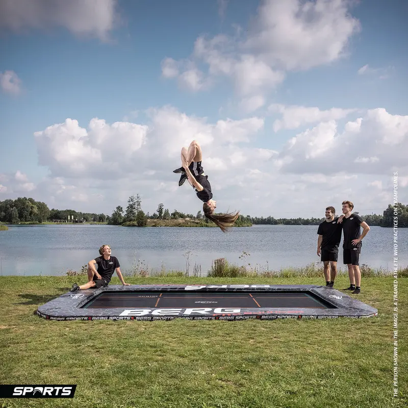 Berg Ultim Pro Flatground Trampoline – 16.5 Ft X 10 Ft 1