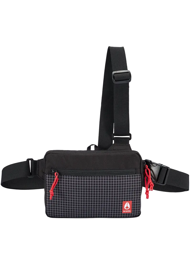Black And Red Bandit Crossbody Bag 1