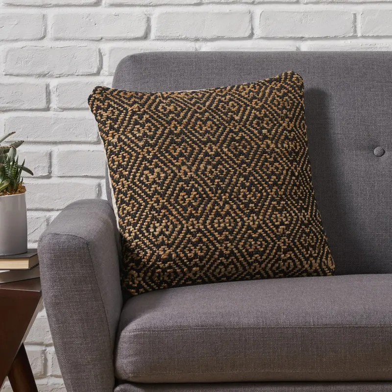 Blended Jute & Cotton Boho Pillow Cover – Nh506013 1