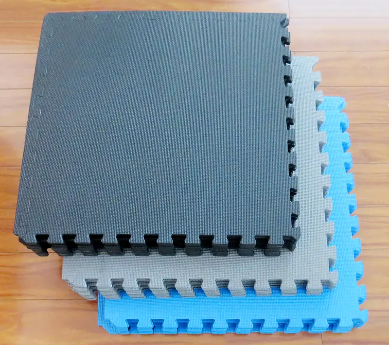 Blue Eva Foam Puzzle Exercise Mat – 6-Tile Set, 24 Sq Ft, 1/2-Inch Thickness 1