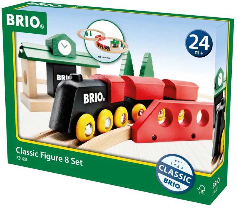 Brio Classic Wooden Train Figure-8 Track Set 1